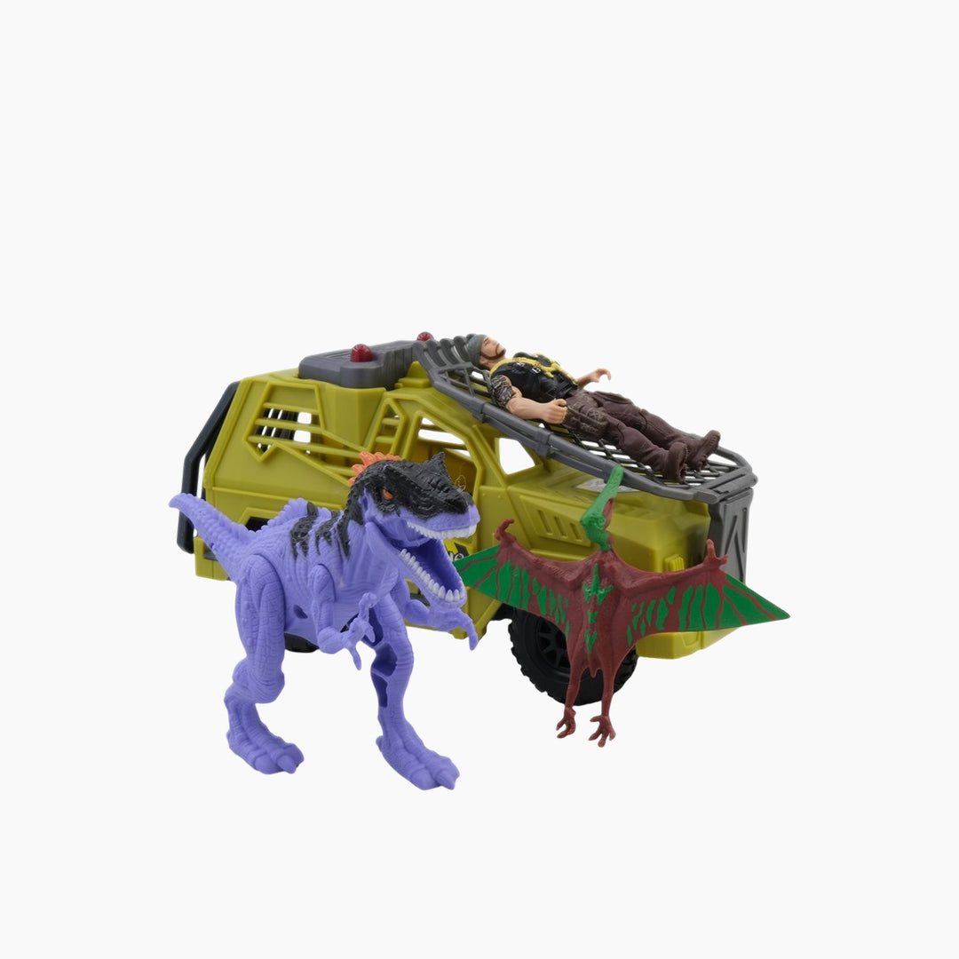Chapmei Dino Valley Dinosaur Hunters Game Set Ground Defend Model