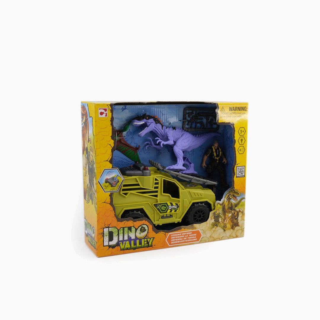 Chapmei Dino Valley Dinosaur Hunters Game Set Ground Defend Model