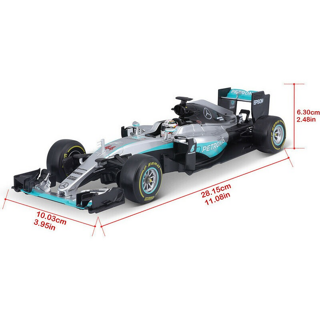 Bburago 2016 Mercedes AMG Petronas W07 Hybrid Diecast Car