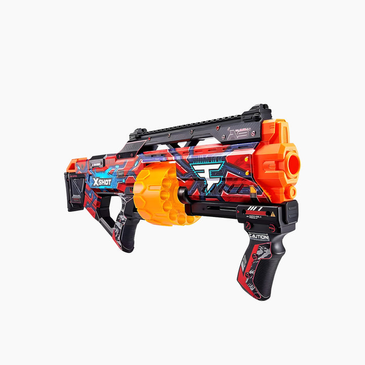 Zuru X-Shot Skins Last Stand Faze Clan dart blaster with rotating barrel