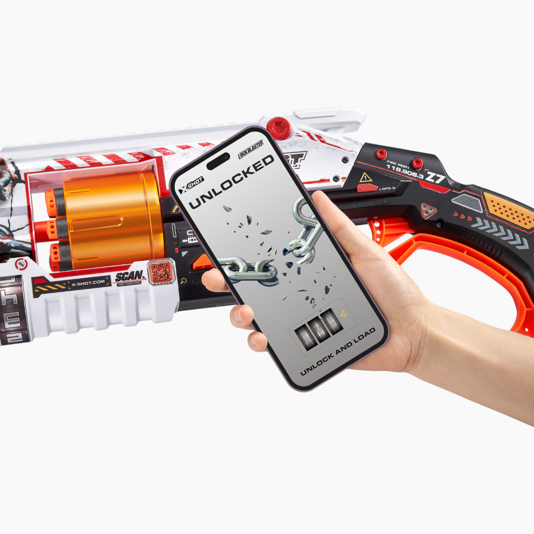 Zuru X-Shot Skins S1 Lock Gun toy with lockable design