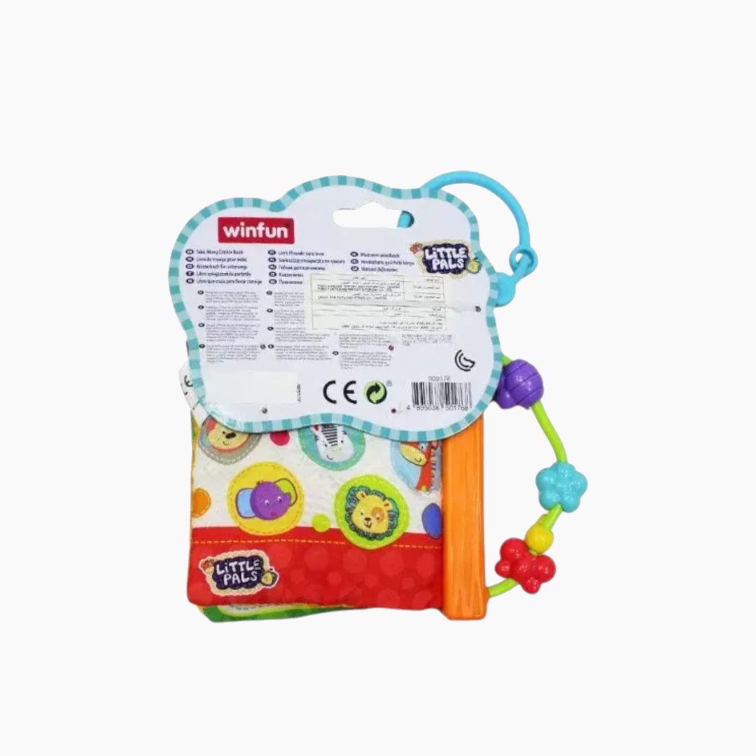 Winfun Take-Along Crinkle Book with teether and sliding beads