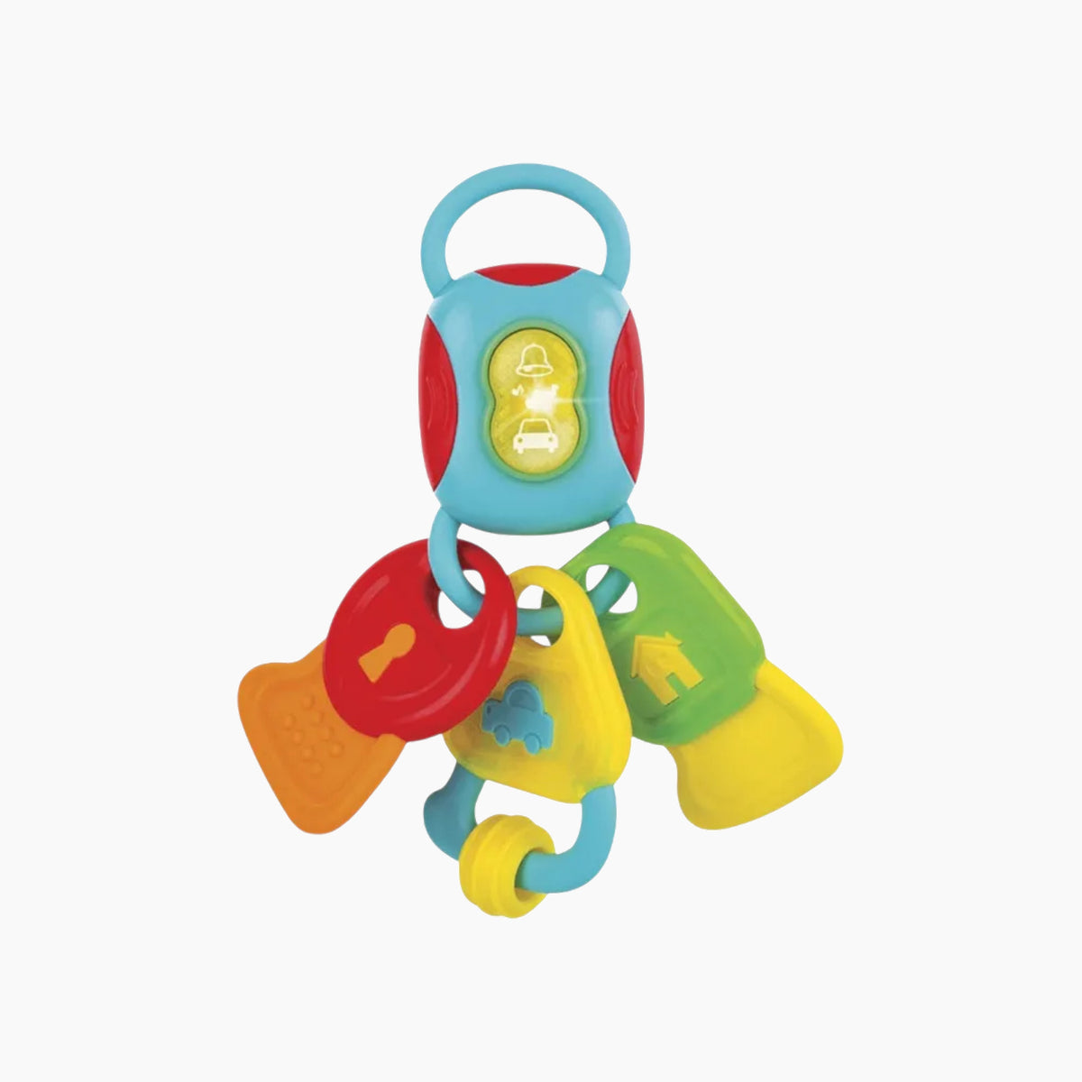 Winfun Light 'N Sounds Teething Keys with multi-colored textured teether keys