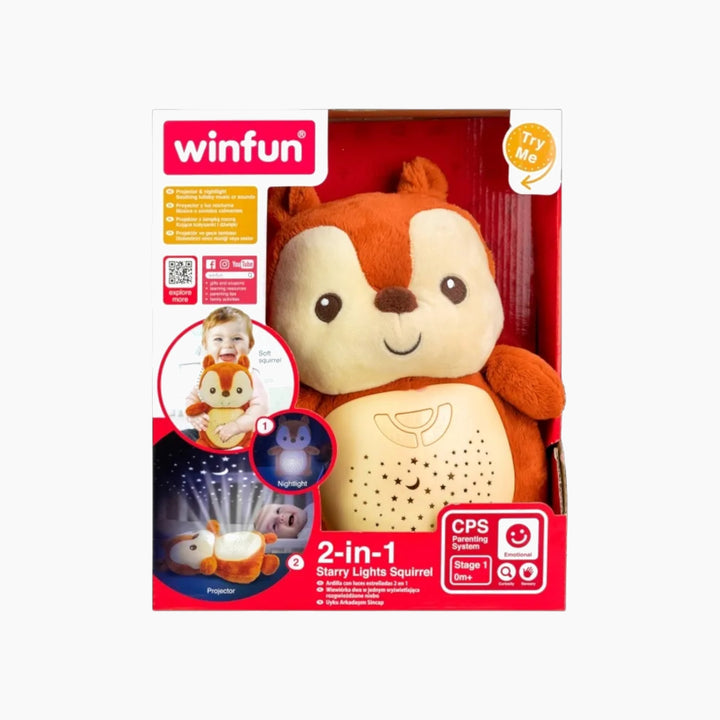 Winfun 2-in-1 Starry Lights Squirrel nightlight