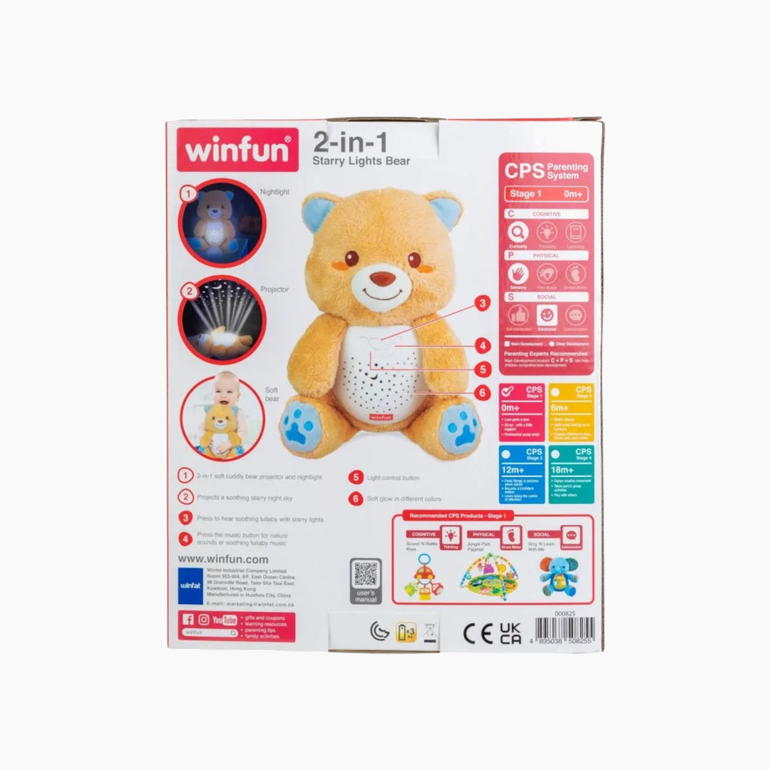 Winfun 2-in-1 Starry Lights Bear