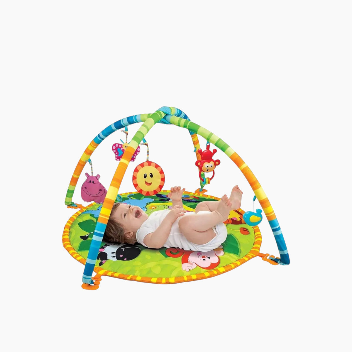 Winfun Jungle Pals Playmat for lay-and-play and tummy time