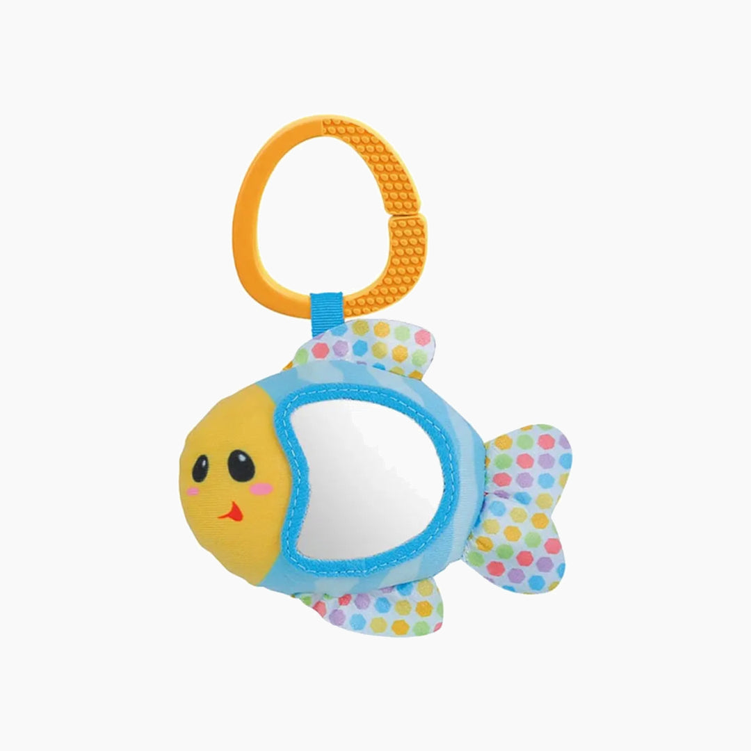Winfun newborn baby gift set with musical keyboard, penguin, fish, and flower rattle