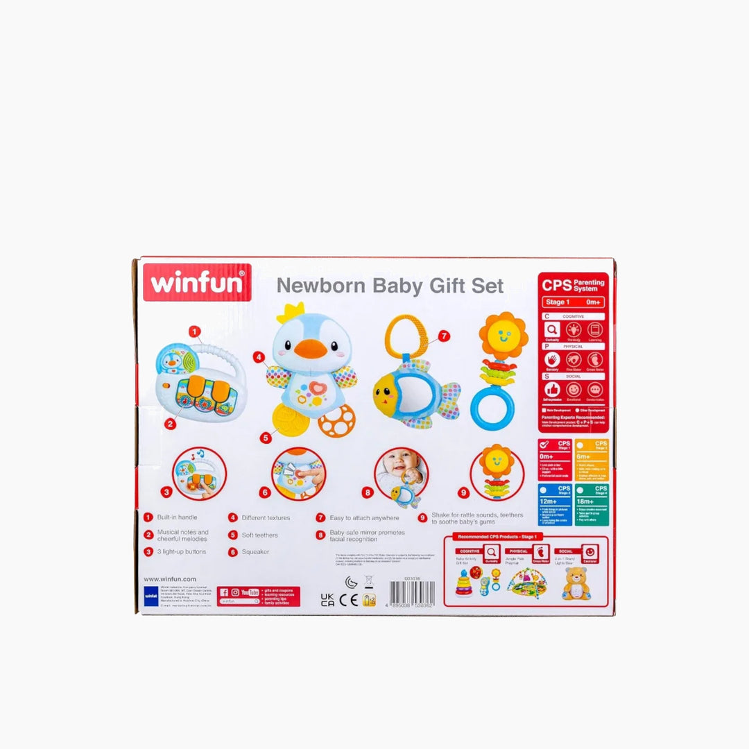 Winfun Newborn Baby Gift Set fabric baby toy rattle