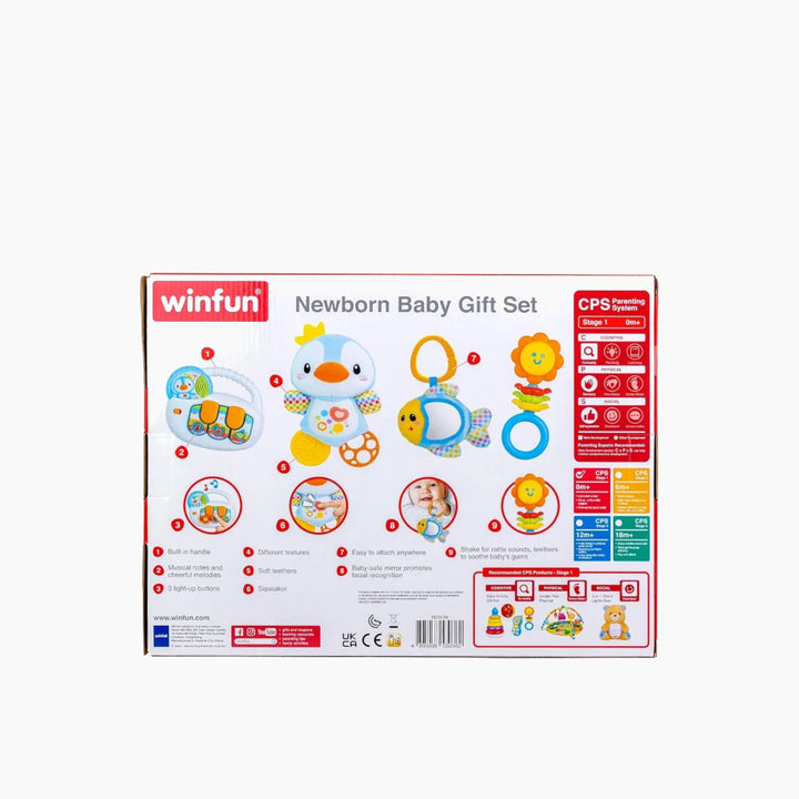 Winfun Newborn Baby Gift Set fabric baby toy rattle