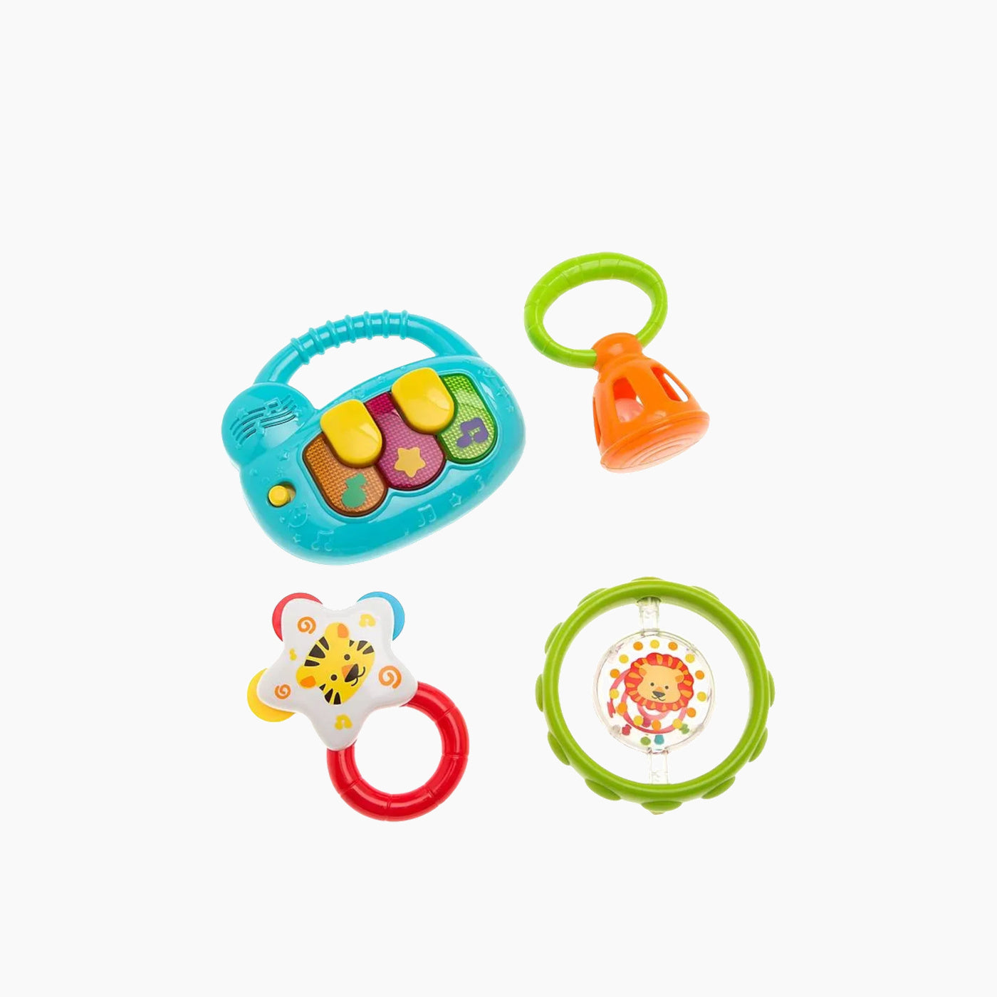 Winfun multi-color rattle music set with light-up keyboard