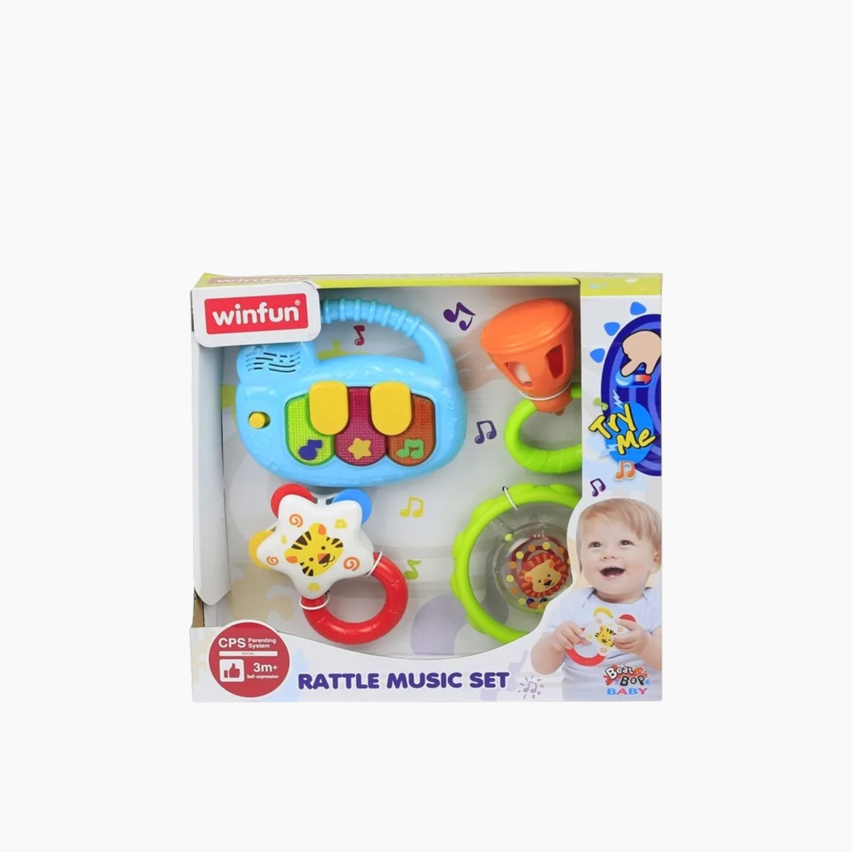 Winfun Rattle Music Set- Keyboard with light-up features