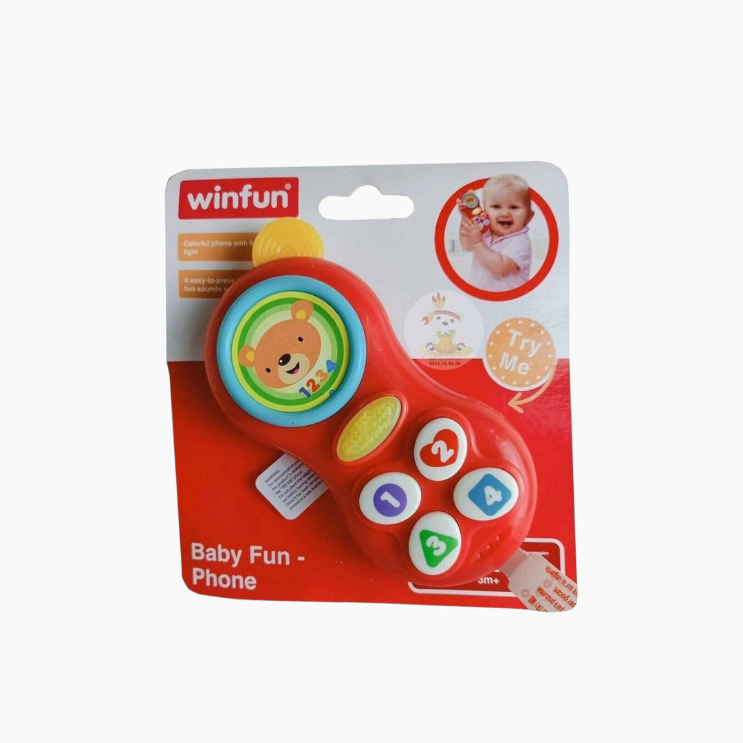 Winfun Baby Fun-Phone with flashing yellow light and teether antenna