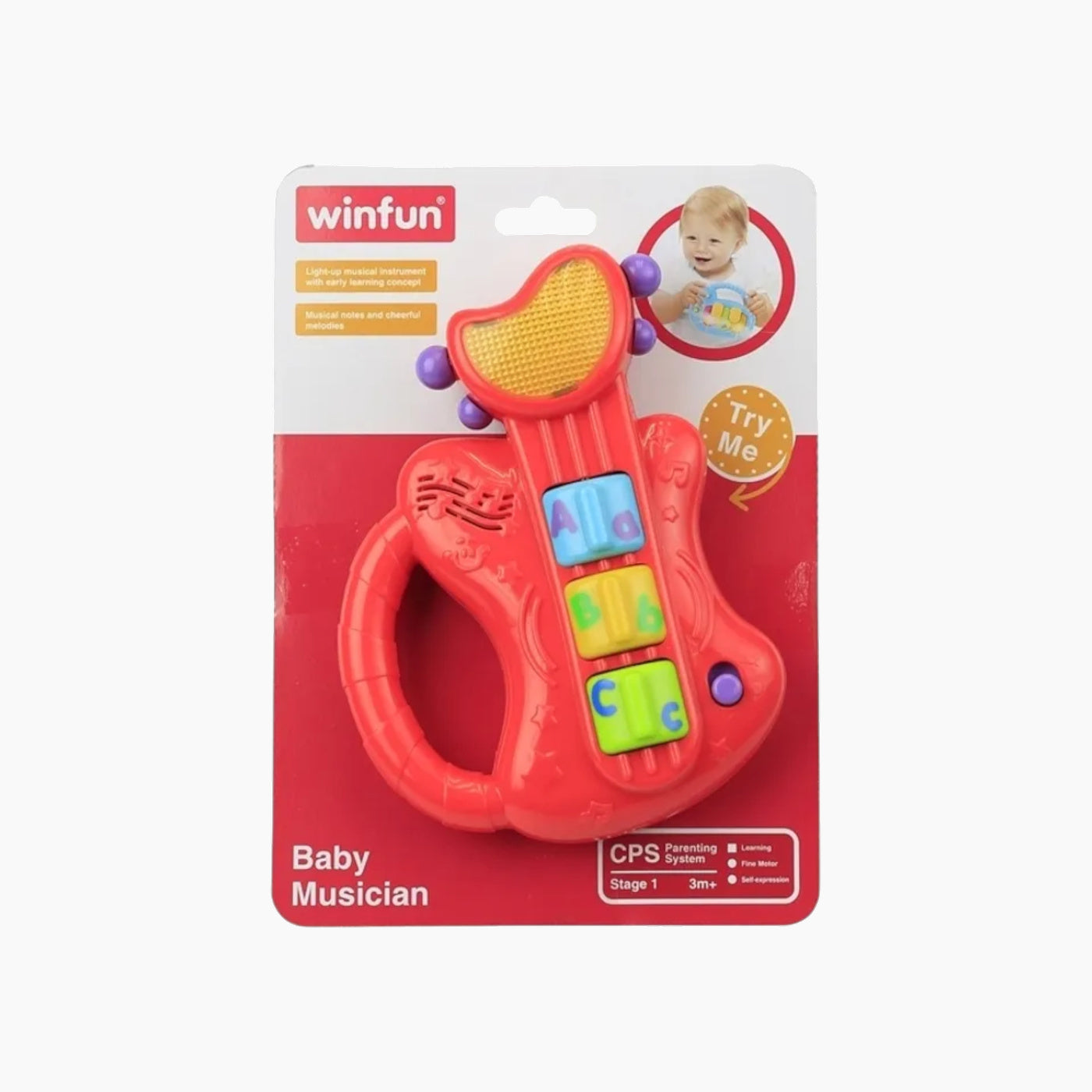 Winfun Baby Musician- Guitar with light-up features and strum buttons