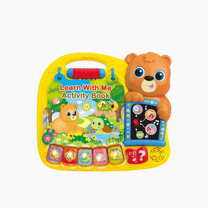 Winfun Learn with Me Activity Book with 5 light-up buttons