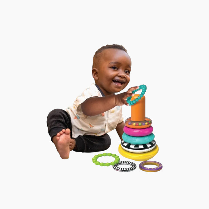 Winfun Sensory Wobble Stacker with roly-poly base