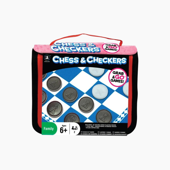 Ambassador Grab &amp; Go Games! - Travel Chess &amp; Checkers