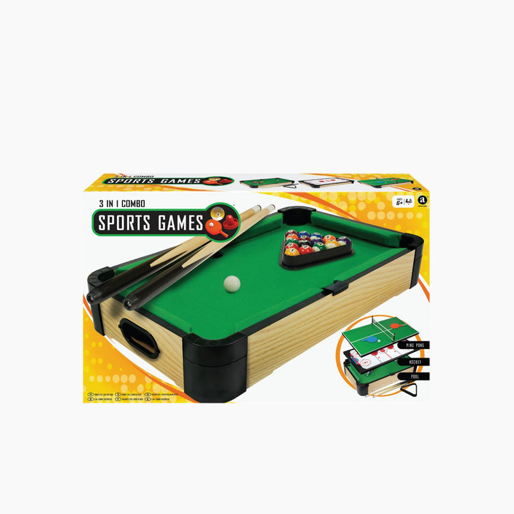 Ambassador Triple-Play Tabletop Pool 20” (50cm)