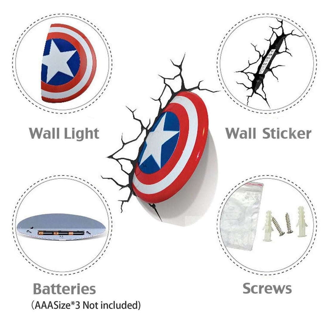 The Source 3D Marvel Captain America Light
