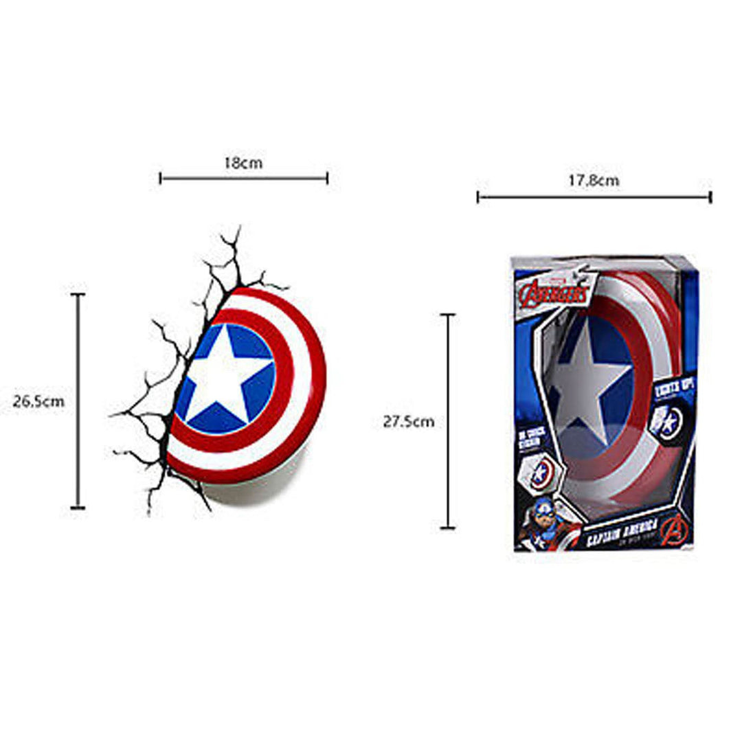 The Source 3D Marvel Captain America Light