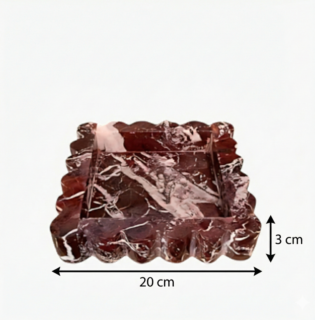 Stone &amp; Co. Rosso Levanto Cloud Tray