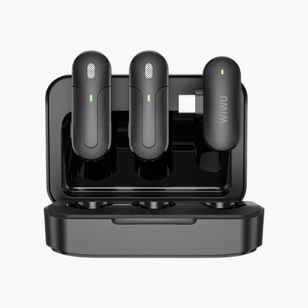 WiWU Portable Wireless Microphone Dual Mics ANC Mute Mini Microphone