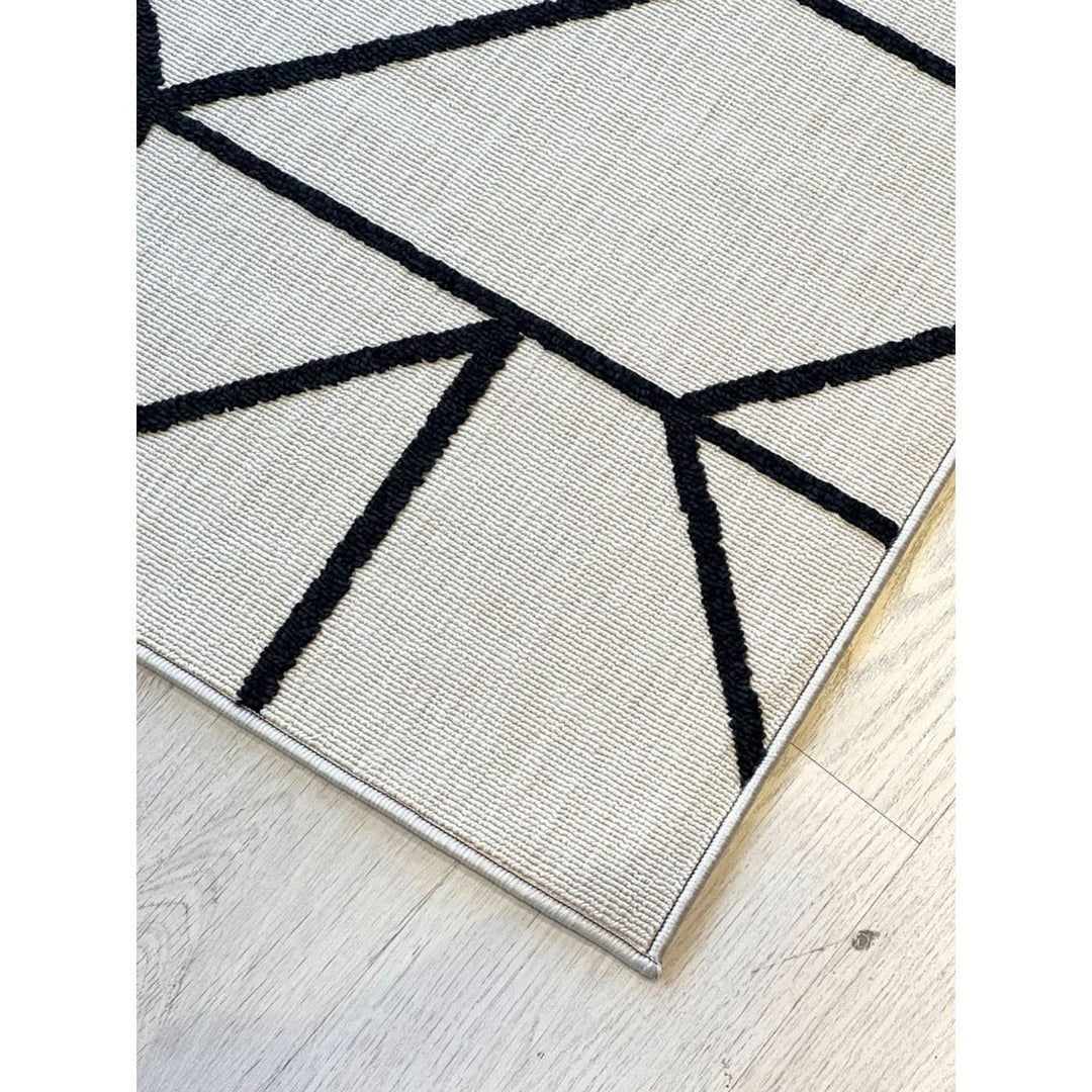 Spazio Home Mono Grid Rug - HUNA