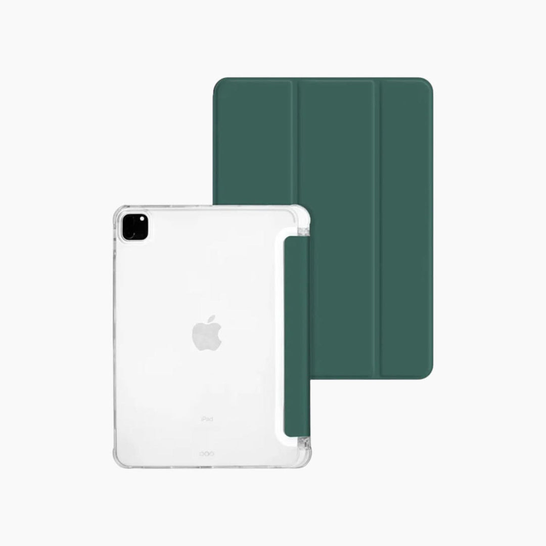 Catchy Jo Leather Shockproof Transparent iPad Case