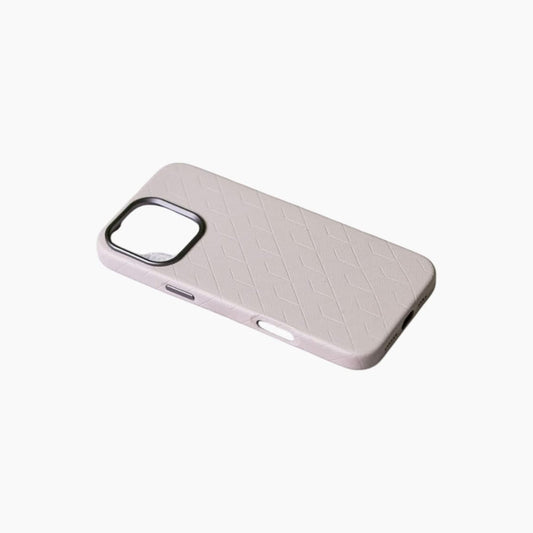 جراب جلدي لجهاز iPhone (سلسلة 14+15+16) مع إطار معدني للكاميرا