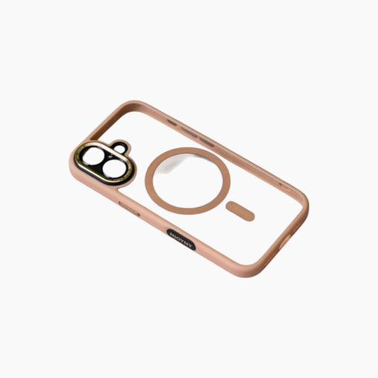 حافظة MagSafe شفافة فاخرة مع واقي للكاميرا لسلسلة iPhone (11+12+13)