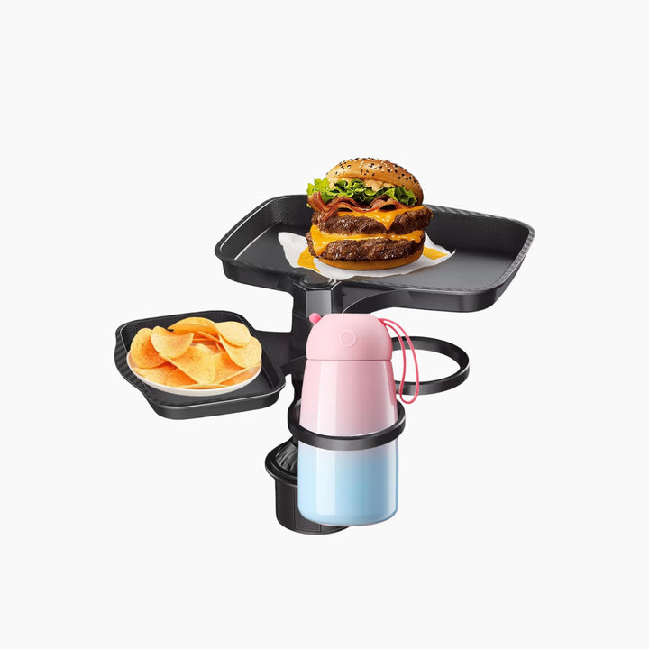 4 in 1 Food Car Mount Food Tray 360 Rotating