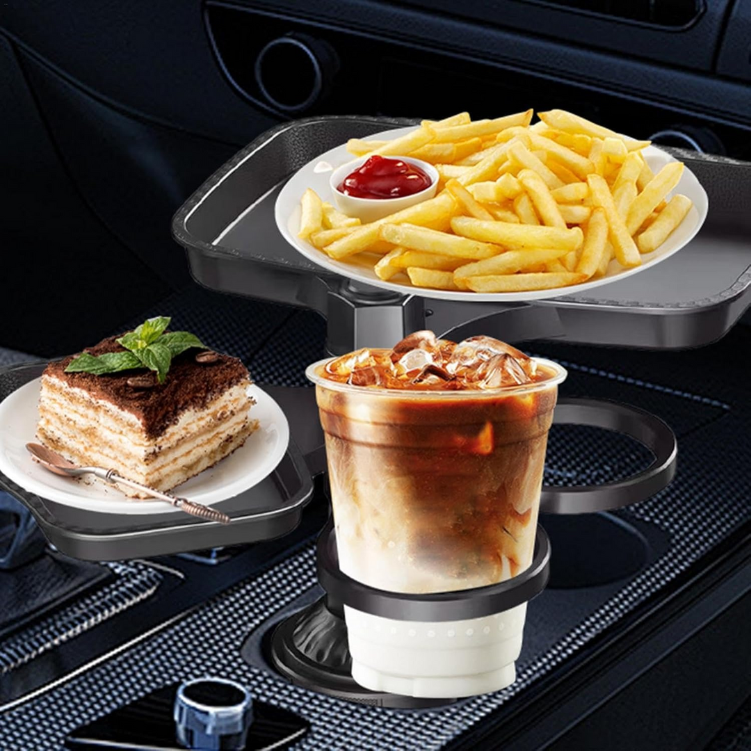 4 in 1 Food Car Mount Food Tray 360 Rotating
