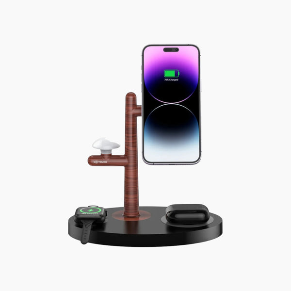 4 In 1 Wireless Classy Decor Station Magnetic Charger With Lamp