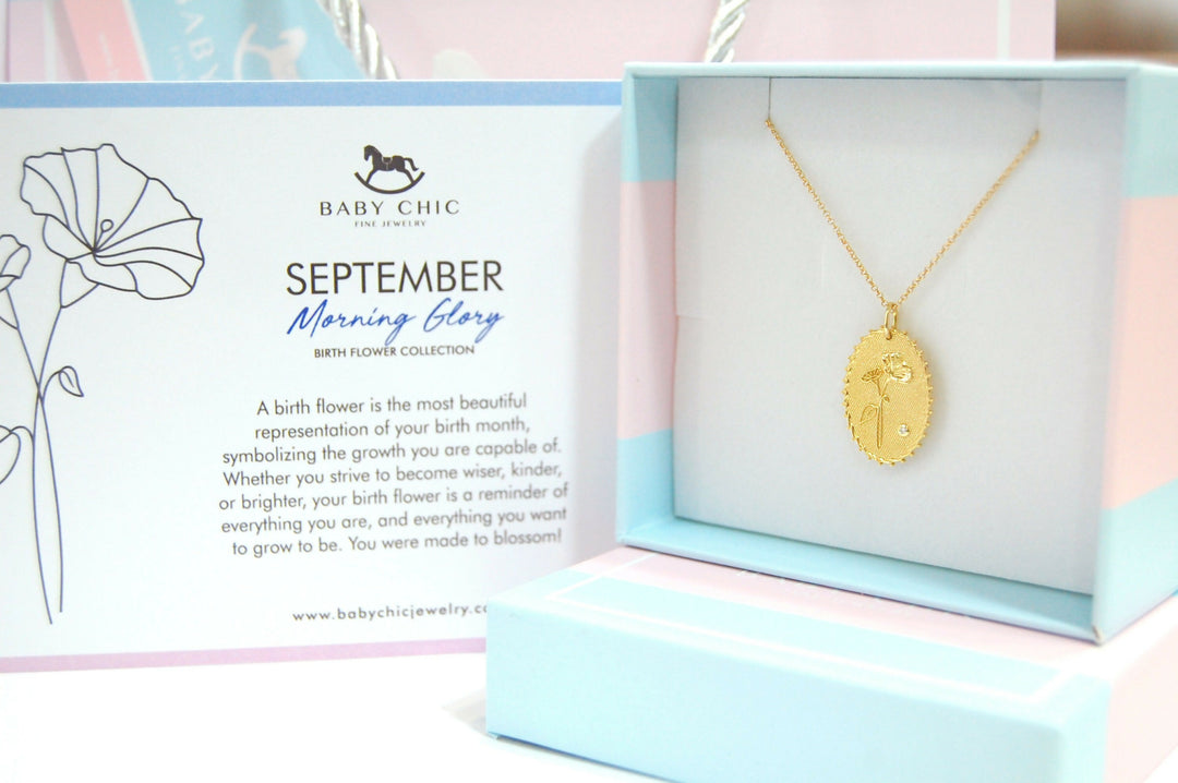 BabyChic Fine Jewelry Birthflower Necklace