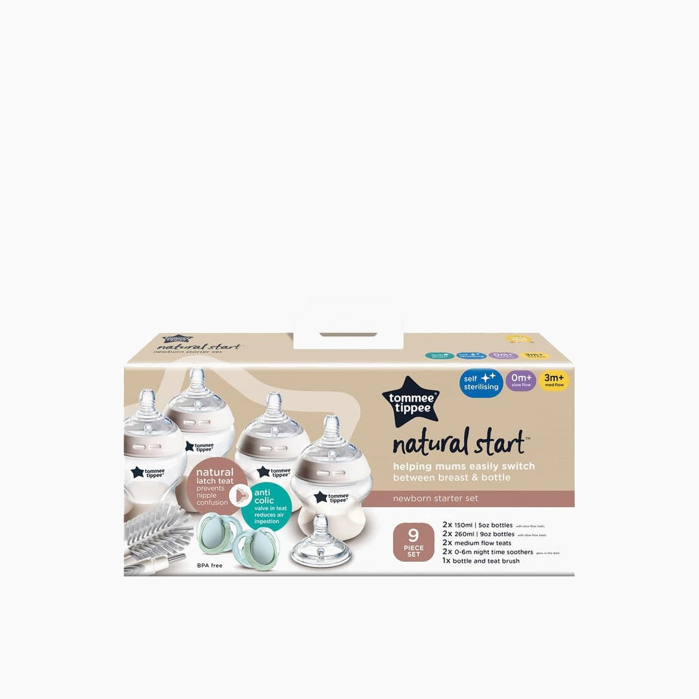 Tommee Tippee Natural Start Starter Kit Baby Bottles Tommee Tippee Natural Start Starter Kit Baby Bottles