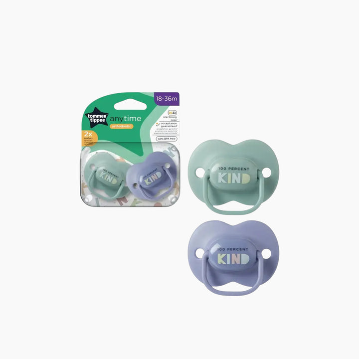 Anytime Soother 18–36M Blue (2 Pack)