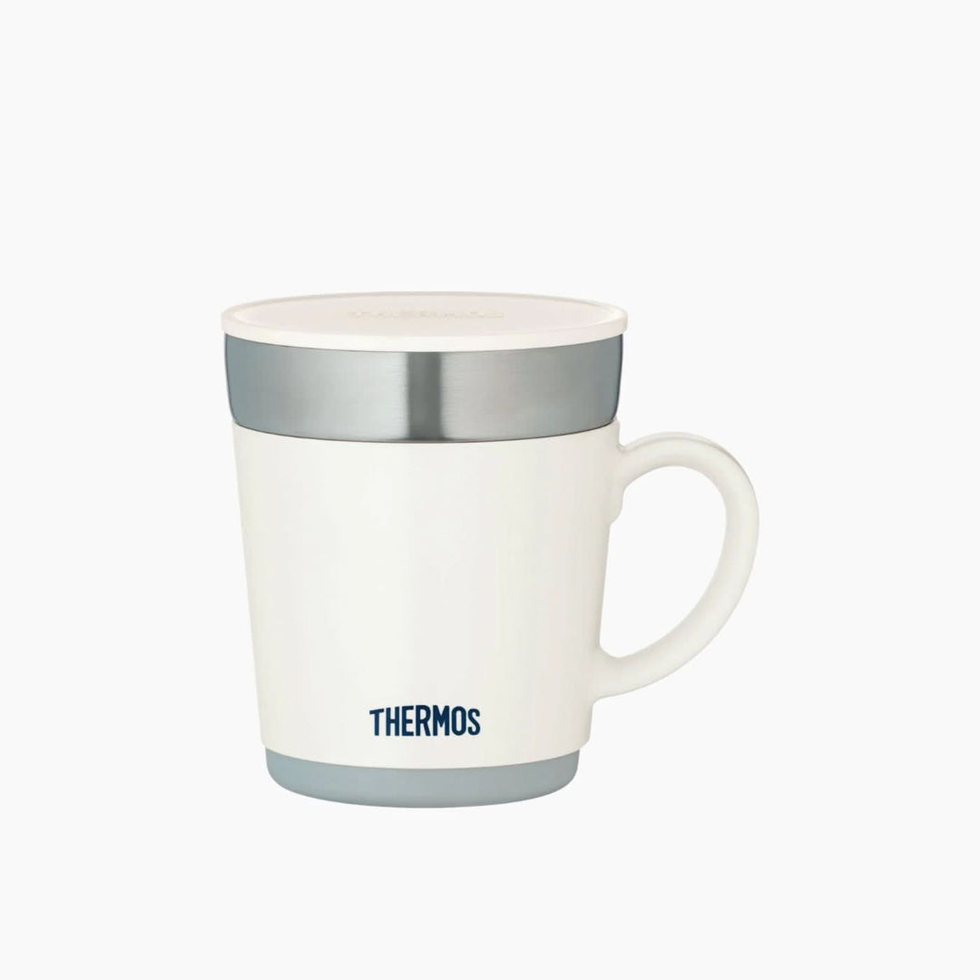 White Stainless Steel Vacuum Desktop Mug 350 mL