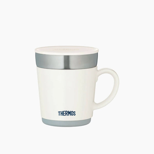 White Stainless Steel Vacuum Desktop Mug 350 mL
