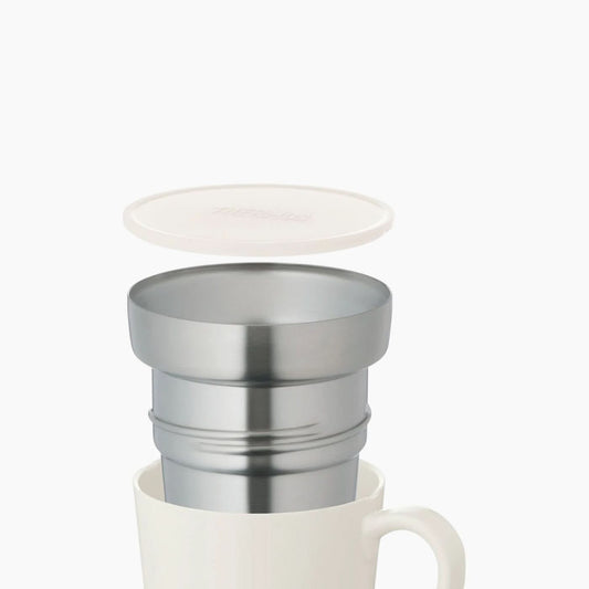 White Stainless Steel Vacuum Desktop Mug 350 mL