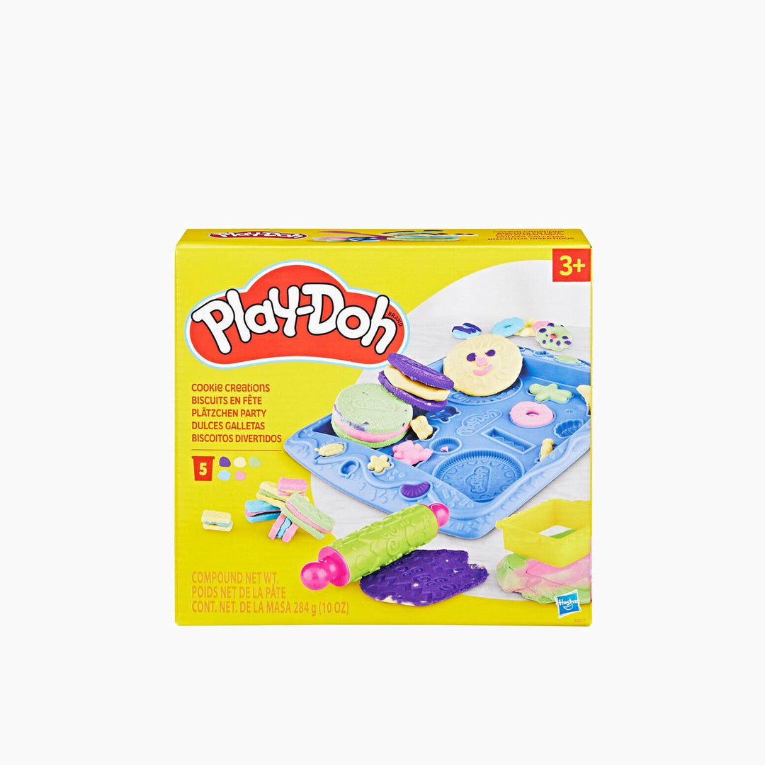 Play-Doh Kitchen Cookie Creations tool set with cutters and extruder