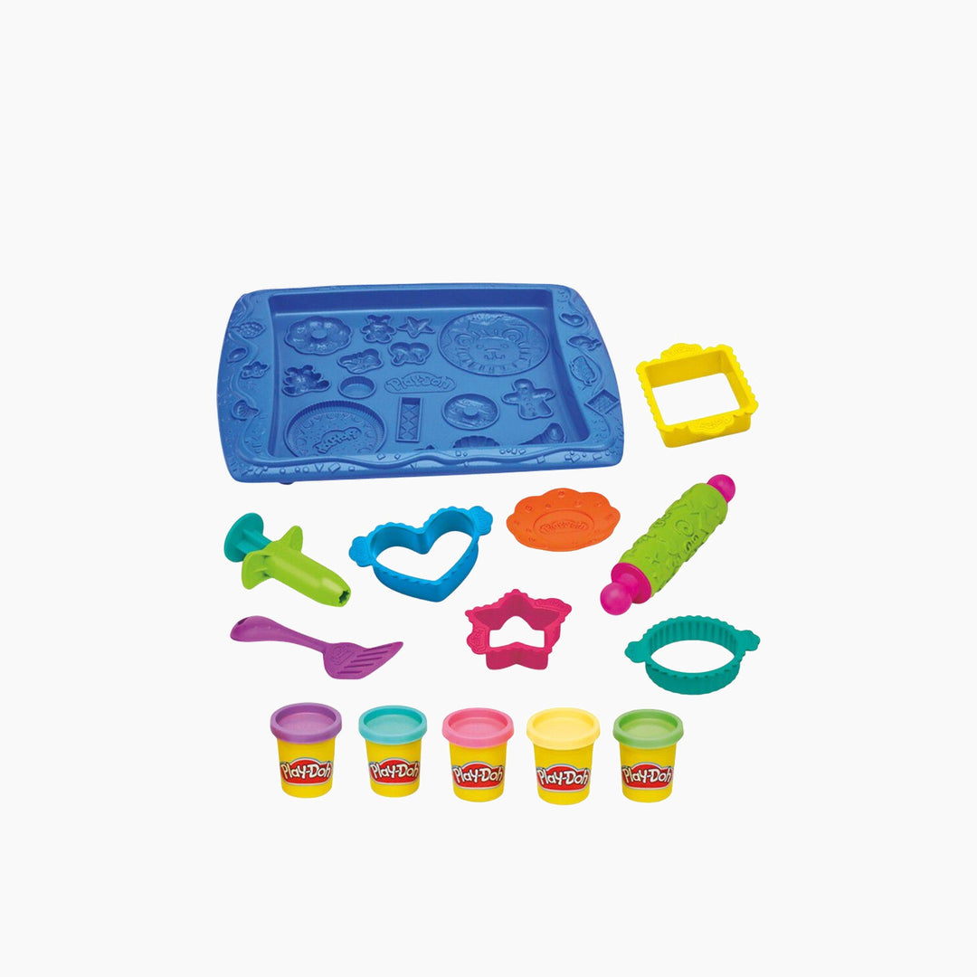 Play-Doh Kitchen Cookie Creations tool set with cutters and extruder