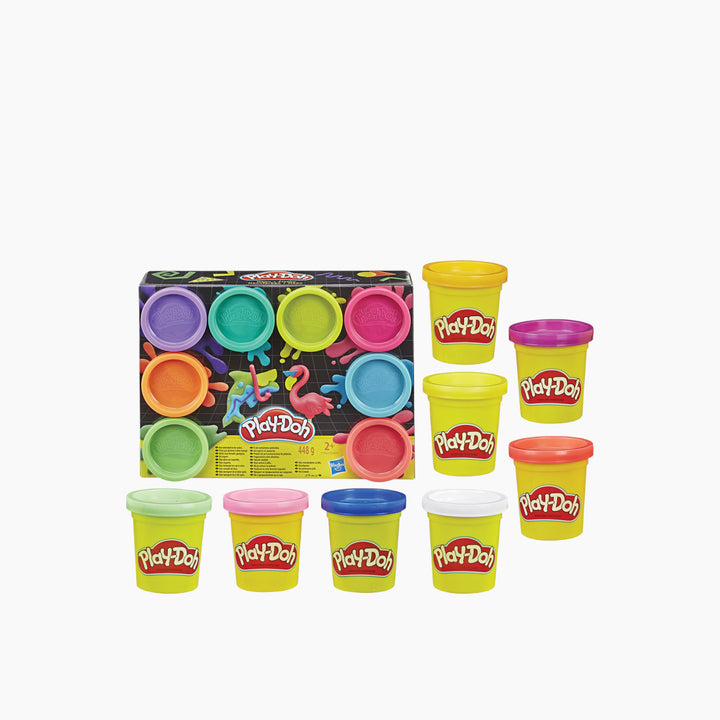 Hasbro Play-Doh 8-pack neon dough tubs