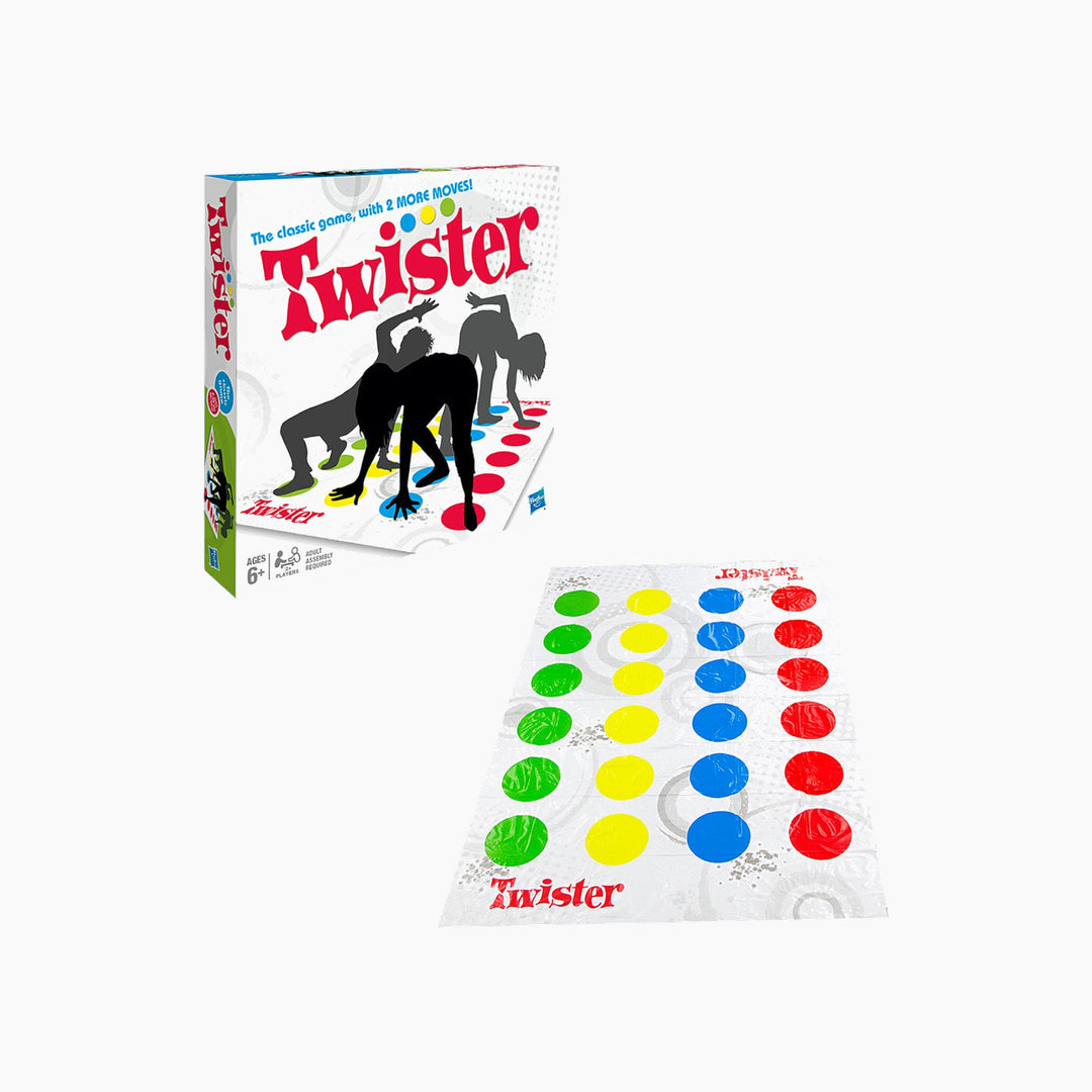 Hasbro Twister Party Game with spinner and two new moves