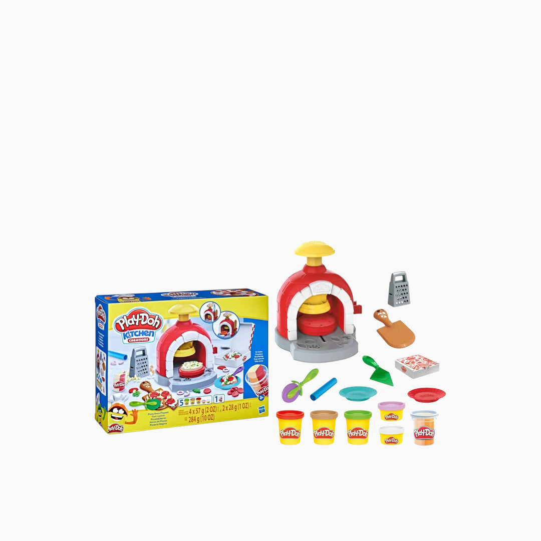 Hasbro Play-Doh Pizza Oven Playset with 8 accessories and over 25 pretend toppings