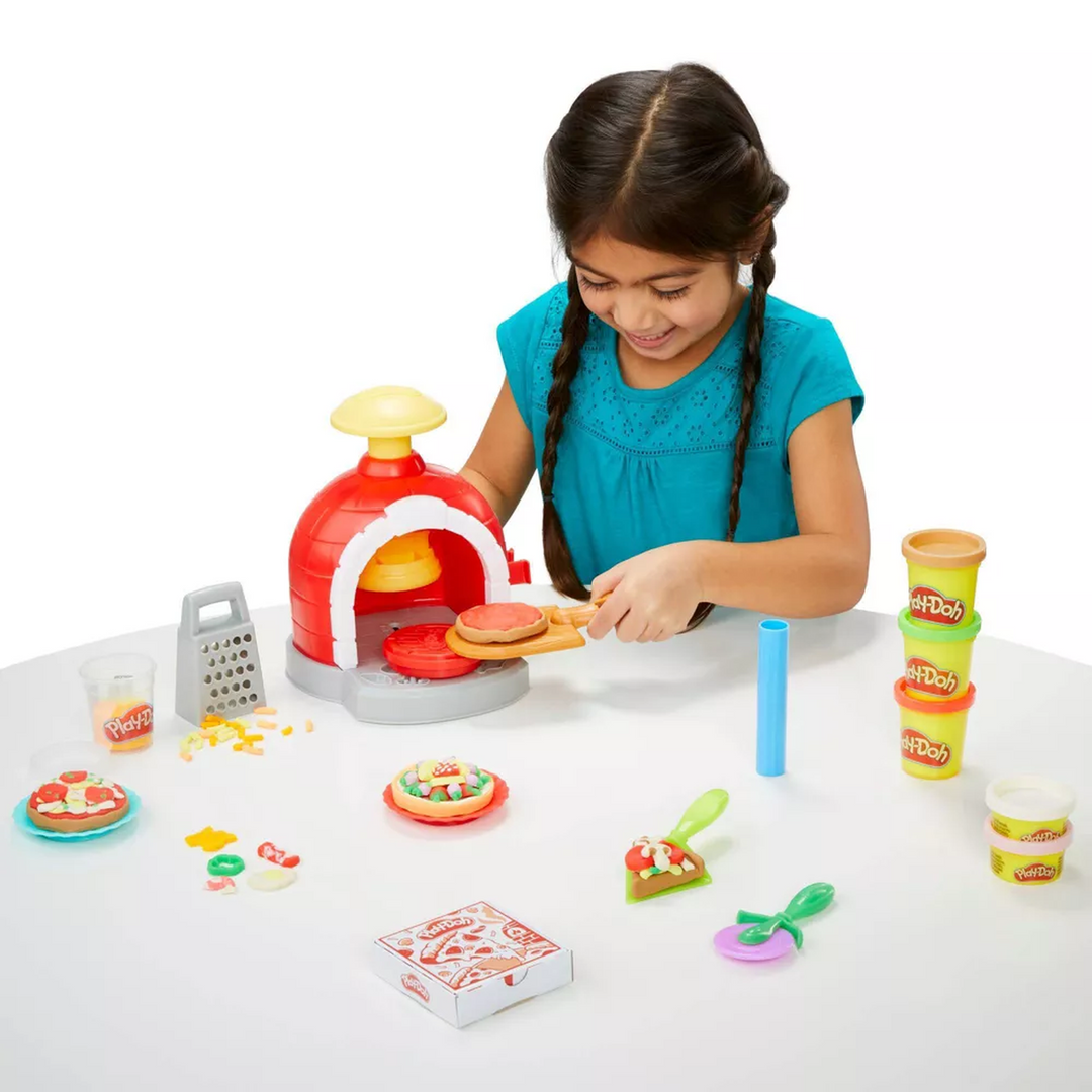 Hasbro Play-Doh Pizza Oven Playset with 8 accessories and over 25 pretend toppings