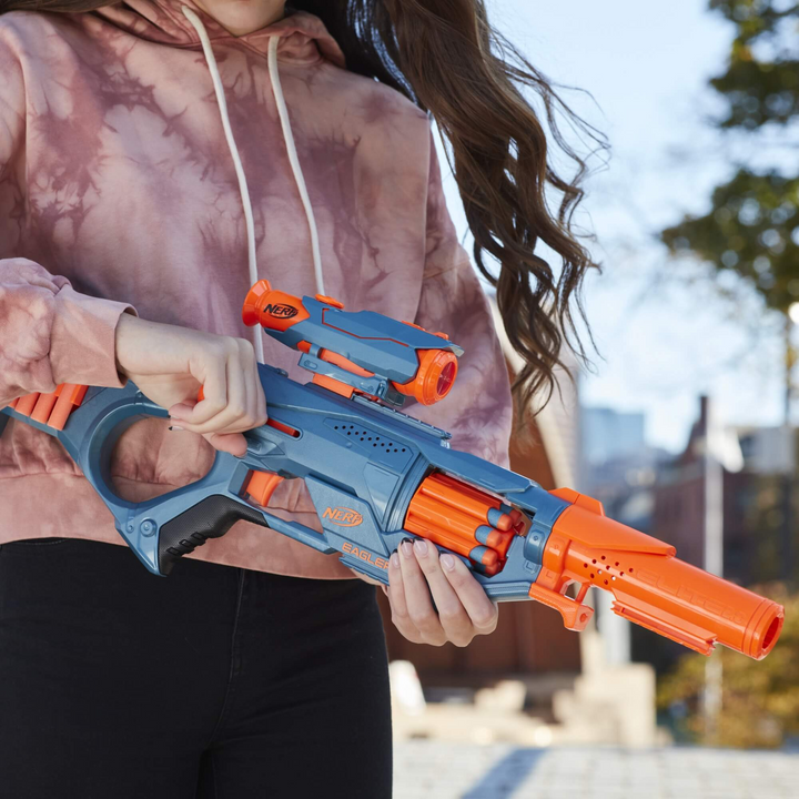 Hasbro Nerf Elite 2.0 Eaglepoint Rd-8 Blaster with detachable scope and barrel