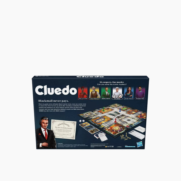 Hasbro Clue-Cluedo Classic Refresh board game for murder mystery solving