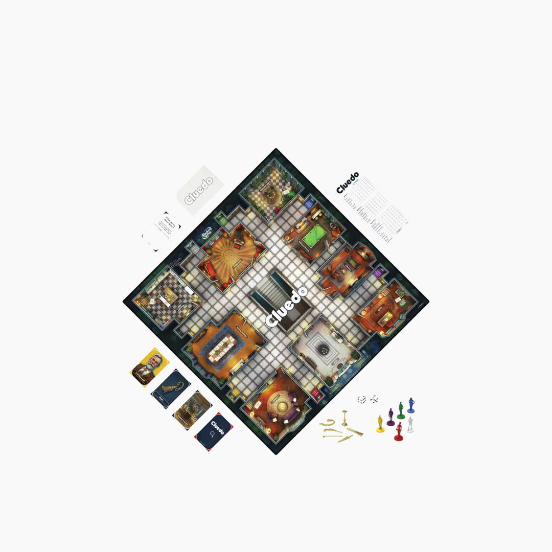 Hasbro Clue-Cluedo Classic Refresh board game for murder mystery solving