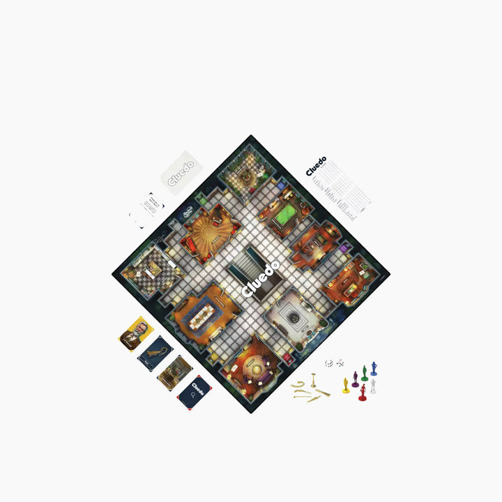 Hasbro Clue-Cluedo Classic Refresh board game for murder mystery solving