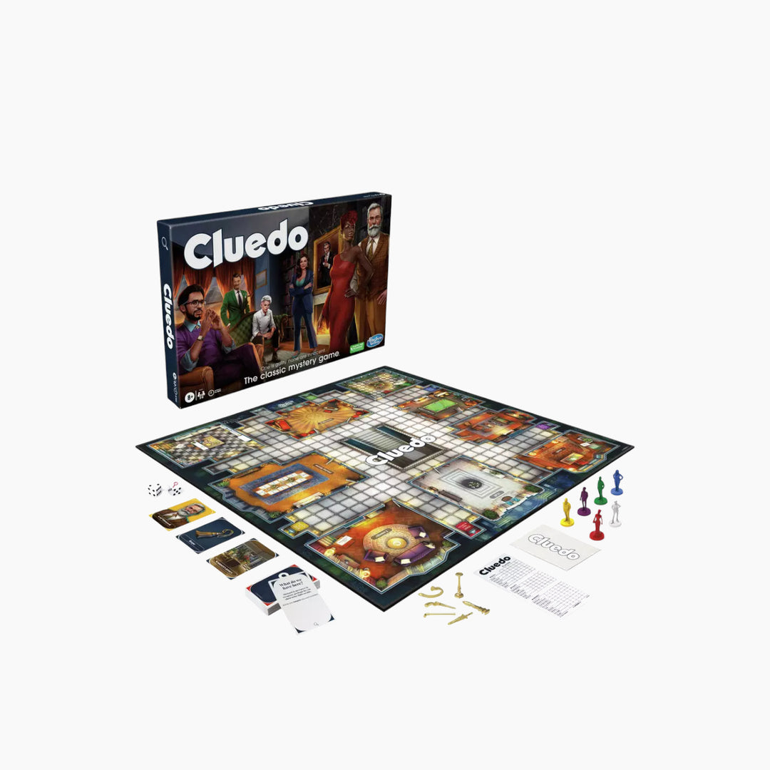 Hasbro Clue-Cluedo Classic Refresh board game for murder mystery solving