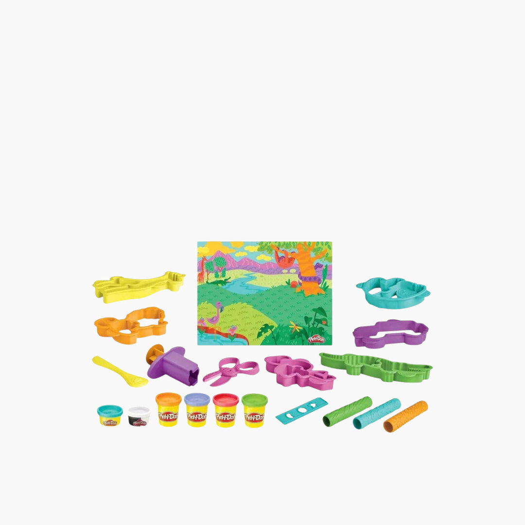 Hasbro Play-Doh Wild Animals Toolset with 6 oversize cutters
